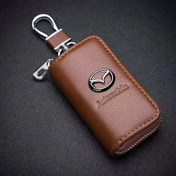 Oda automobilių klavišą padengti atveju keychain Už Mazda2 Mazda3 Mazda6 