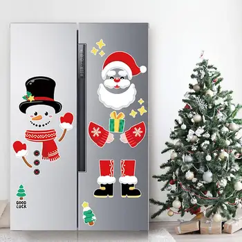 Linksmų Kalėdų Senį Magnetas Šaldytuvas Lipdukai Šaldytuvas Lipdukai Santa Claus Virtuvės Vandeniui Juokingi Lipdukai Laimingų Naujųjų Metų