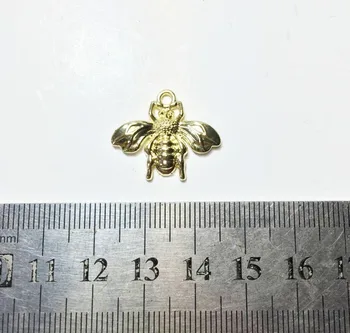 Eruifa 20pcs 22*16mm Prety Bumble Bee Cinko lydinys, pakabukai Didmeniniams karoliai,auskarai apyrankės papuošalai 