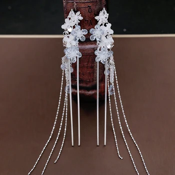 Hanfu Senovės Šukuosena Bob Kostiumas Fa Chai Staigius Kutas Derliaus Staigius Padarė Ornamentu Laukinių Ornamentu Ornamentu