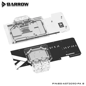 BARROW Dvigubas Vandens Aušinimo Bloką naudoti ASUS TUF RTX3080 O10G/RTX3090 O24G ŽAIDIMŲ Aurora GPU Kortelę Su backplane 5V A-RGB