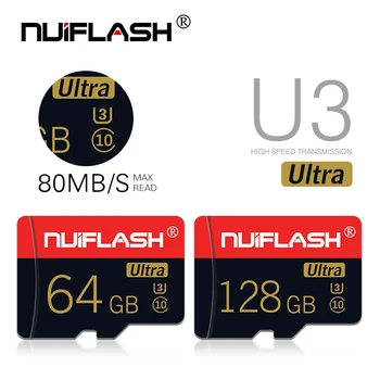 Nuiflash Atminties Kortelė 32 64 128 GB Micro SD 128 GB 32GB 64GB 256 GB 512 GB Micro SD Kortelė SD/TF Flash Kortelės 