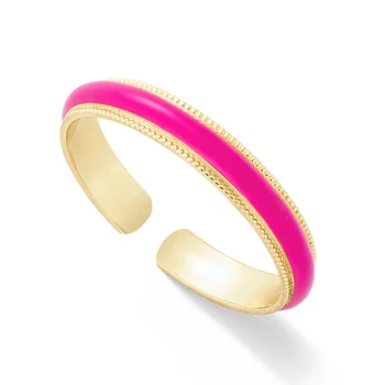 ROXI INS Karšto Spalvos Emalio Turas Aukso Žiedus Moterims 2021 Pora Žiedų Papuošalų Mados Piršto Žiedai Anillos Vestuvinį Žiedą Bague