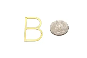 Didelis šoną B raidė karoliai didelis kapitalas raidžių alfabetą karoliai, papuošalai, aukso monograma raidžių karoliai idėjos 0