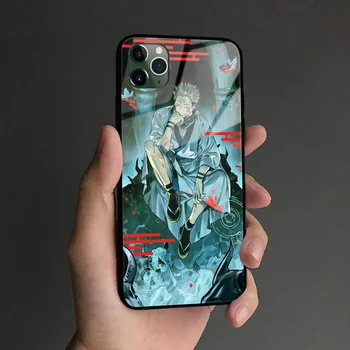 Sukuna Džiudžiutsu Kaisen Anime Stiklo Minkštas Silikoninis Telefono dėklas SKIRTAS IPhone SE 6s 7 8 Plus X XR XS 11 12 13 Mini Pro Max Padengti Shell
