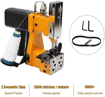 Elektrinė Siuvimo Mašina Nešiojamosios Automatinio Pakavimo Žemės ūkio Tekstilės Pramonės Austa Maišelį Mini Sandarinimo Mašina Overlock 220V