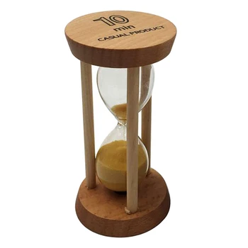 10 Minučių Mediniai Sandglass smėlio Smėlio laikrodis Laikmatis Smėlio Laikrodis Klasės Mokymo Virtuvės maisto ruošimui, Namų Apdaila