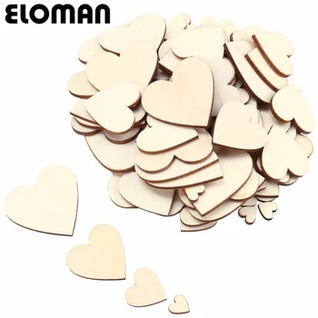 ELOMAN 10-100mm medinis širdies Gryno medžio spalvos, rankų darbo namų grupė ir vestuvių 