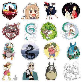 10/50/100vnt Japonų Anime Lipdukai Ghibli Hayao Miyazaki Totoro Atkakli Toli Princesė Mononoke KiKi Nešiojamas Lipdukas Vaikams