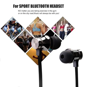 KISSCASE Bluetooth 4.2 belaidės Ausinės Magnetinio Stereo Surround Sporto, Muzikos Vandeniui Ausinių Neckband ausinės su Mikrofonu