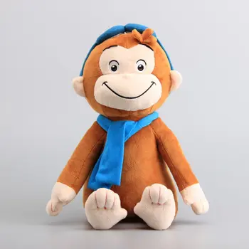 4 Stilius Curious George Pliušinis Lėlės Mielas Beždžionės Iškamšos Kūdikio Minkšti Žaislai 12