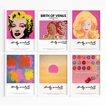 Garsaus Andy Warholas Monroe Portretas, Drobė, Tapyba, Plakatas Spausdinimo Anotacija Spalvinga Dekoro Sienos Meno Nuotrauką Kambarį Miegamasis