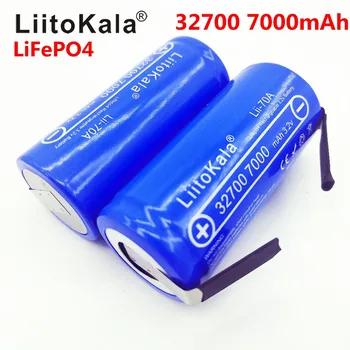 LiitoKala Lii-70A 32700 lifepo4 3.2 v 7000mah 33A 55A suvirinimo juostelės atsuktuvas, baterija elektrinis dviratis varomas+Nikelio lakštai