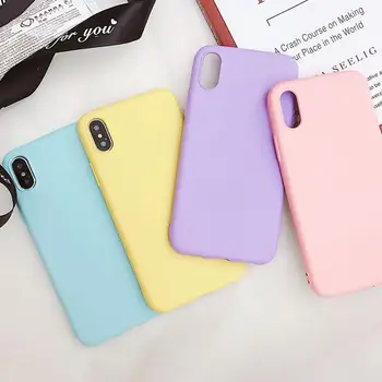 Korėjos Gėjų Anime Tansparent Telefono dėklas skirtas iphone 11 12 13 pro mini XS max 6 6s 7 8 plus X XR Minkštos TPU White Pink shell funda