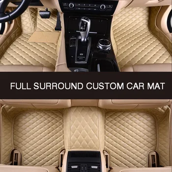 Visiškai supa užsakymą odos automobilio grindų kilimėlis BMW 6Series GT 7Series 730Li F02 7Series yra f01 F04 automobilio salono automobilių reikmenys