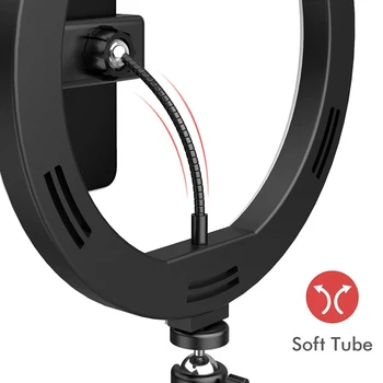 LED Selfie Žiedas Šviesos Pritemdomi Selfie Šviesos Žiedas Su Telefono Stovas Fotografijos Užpildyti Šviesos TikTok 