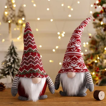 Kalėdų Lėlės Beveidis Santa Claus ilgakojis Papuošalai Šiaurės Kaimiškas Stilius Kalėdos Naujųjų Metų Vaikams, Dovanos, Namų Dekoro Navidad 2022