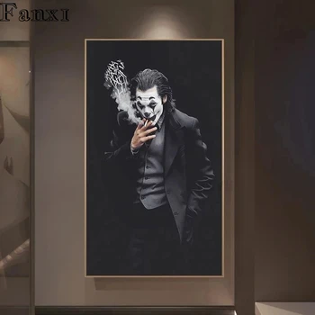 Joker Joaquin Phoenix, Drobė, Tapyba Komiksų, Filmų, Plakatų Ir Grafikos Cuadros Sienos Menas Nuotraukas Kambarį Namo Apdaila