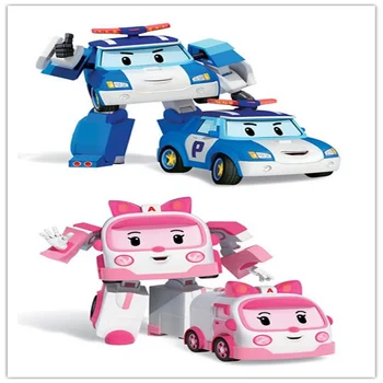 6pcs/Set Robocared Poli Transformacijos Robotas Poli Gintaro Roy Korėja Žaislai Automobilio Modelį Anime Veiksmų Skaičius, Žaislai Vaikams-Geriausia Dovana