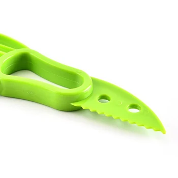 Avokado Slicer Cutter Skustukas Skyla Vaisių Duobes Scoop Virtuvės Įrankiai Žalia