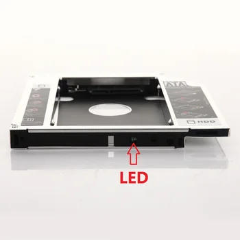 2nd HDD SSD Kietąjį Diską, Optinį bay Caddy Adapteris, skirtas Lenovo IdeaPad Y430 Y450 Y460 Y470 Y480 Y530 Y580 B460 Z570 Z575 Z580 Z585