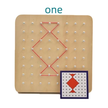 Matematikos Nagų Valdybos Blokas Modelio Kortelių Geometrinė Lenta su Guminius Raiščius, Vaikams, Vaikų Pažinimo Žaislas Prekes