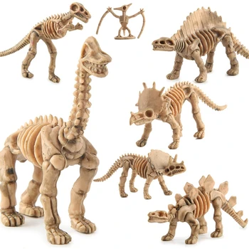 12pcs Dinozaurų Skeleto Fosilijos Įvairūs Kaulai Duomenys Žaislai Vaikams Kalėdų Dovana U50F