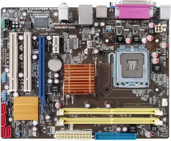 ASUS P5QPL-AM Plokštė VVG 775 Intel G41DDR2 RAM 8GB USB2.0 1 x PCI-E X16 VGA uATX Placa-mãe Už 