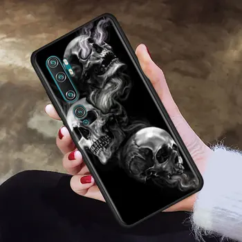 Grim Reaper Kaukolės Skeletas Telefoną Atveju Xiaomi Mi Poco X3 NFC M3 F2 Pro 9T 10T 10 Pastaba Lite 5G 9 CC9E Silikono Padengti Coque