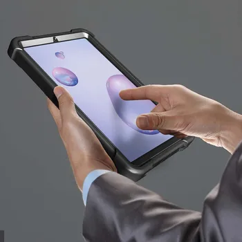 Mielas Stovėti Case For Samsung Galaxy Tab 8.4 2020 SM-T307 T307U Sunkiųjų Šarvų Sunku VNT Minkštas Silikoninis Dangtelis