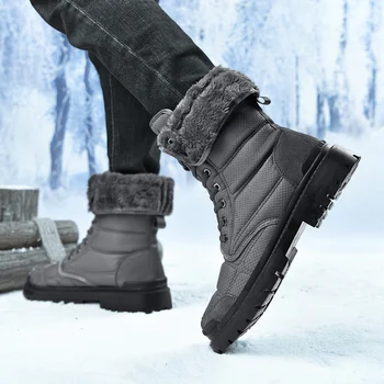 Vyriški batai 2021 žiemos nauji patogūs lauko sniego batai mados aukštos viršų vyriški batai atsitiktinis Martin batai šalta ir universalus.