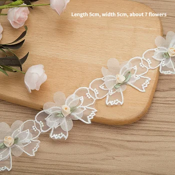 3D Gėlių Drugelio Nėrinių Apdaila Appliqu 
