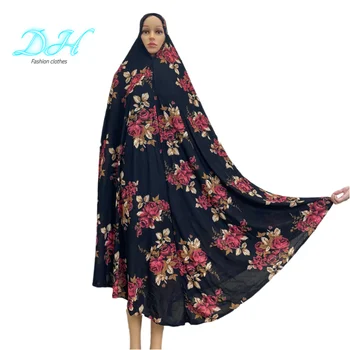 2021Saudi arabų Musulmonų Moterų Hijabs Islamas Jibab Spalvinga šalikai, šaliai, kaklaskarės Malda Skrybėlės Mados Djellaba Niqab Tradicinių DH088