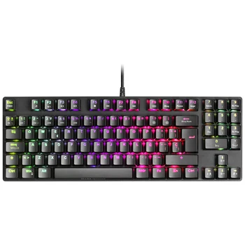 Marsas Žaidimų MKREVOPRO, RGB mechaninė klaviatūra, TKL + NUM, Žaidimų Perjungti klaviatūros raudona/mėlyna/juoda, ispanijos ar portugalijos klaviatūra