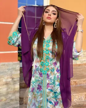 Ramadanas Turkijos Musulmonų Suknelė Moterims Abaja Maroko Kaftan Islamo Drabužių indija khimar Djellaba Dubajus Jilbab Šalies Vestidos Eid