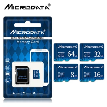 Micro SD Kortelė 4gb 8GB 16GB 32GB 64GB 128gb 256 gb Atminties Kortelė C10 Mini SD Kortelė, SDHC SDXC TF Kortelė su SD adapteriu
