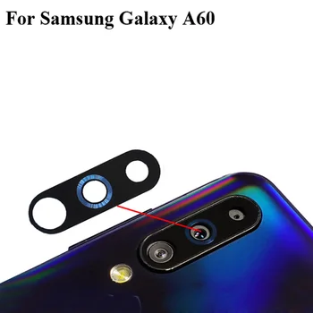 2VNT Aukštos kokybės Samsung Galaxy A60 SM-A6060 Atgal Galinio vaizdo Kamera, Stiklo Objektyvas 