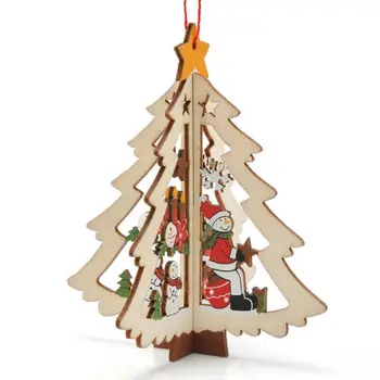 3D Medinio Kalėdų Medžio Apdaila Kalėdų Medžio Karolius Kabinti Namų Šaliai Dekoro