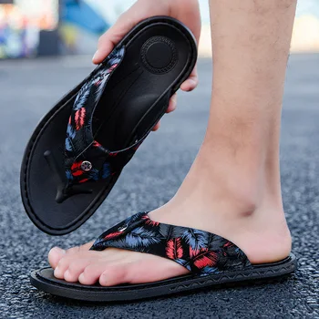 Mados vyras fifo masažas paplūdimio vasaros sandalai tendencija dėvėti non-slip dugno vyriški sandalai, šlepetės guminės fifo TX456