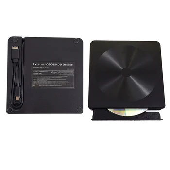 DVD ROM Portatil Lector DVD Externo Išorės CD Diskas Ultra Slim USB 3.0 Optinių Diskų, USB C Tipo CD, DVD DISKŲ įrašymo įrenginį