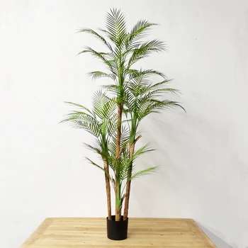 80-170cm Didelių Dirbtinių Palmių Augalai Atogrąžų Palmių Netikrą Monstera Vazoninių Grindų Kokoso Lapų Namų Lauko Šaliai Dekoro
