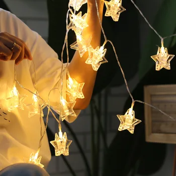 Led Įrašą Flash Šviesos String Žibintai Kūrybos Mažos Spalvų Kalėdų Gimtadienio Nuotraukas Kambario Scena Maketo Fonas