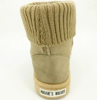 Maggie Walker Mados natūralios Odos Sniego Batai Aukštos Platformos Žiemos Batai Su Pliušinis Pamušalas Dydis 35-41