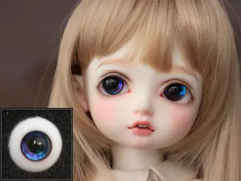 BJD doll eyes tinka 12mm 14mm16mm18mm su mažais iris dydžio spalvoto stiklo lėlės akys priedai
