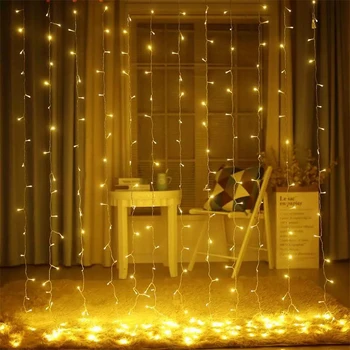 100/200/300 LED Varveklis String Žibintai Led Girlianda Užuolaidų Lempos Lauko Vandeniui Girliandą Home/Vestuves/Gimtadienio/Šalies Apdaila