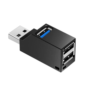 1Pc 3 Port USB Hub Mini USB 2.0 /2.0 Didelės Spartos Hub Splitter Langelį PC Nešiojamas universalus Usb Lizdas, Multi-Kompiuterio Usb prievado