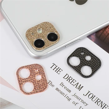 Prabangūs Prašmatnus Blizgučiai Diamond Metalo Kamera Raštas Case Cover For iPhone 12 Mini Pro 11 Max Bling Galinis Objektyvo Apsauginis Bamperis