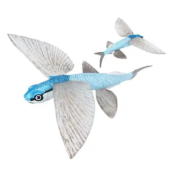 Vaikų Modeliavimas Gyvūnų Modelis, Modeliavimas Vandenyno Muziejaus Statinių Gyvūnų Flying Fish Modelio Dugno Biologinių Modelio Surinkimo Žaislas
