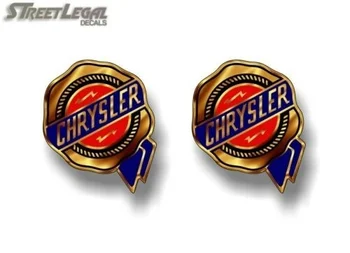 Už x2 Chrysler Aukso Antspaudas Lenktynių Vinilo Grafika Lipdukai Parodyti, Automobilių Apnašas Pasirašyti Lipdukai 6