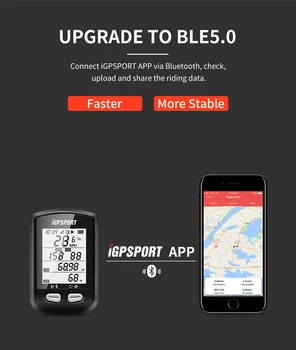 IGPSPORT IGS10S GPS Dviračio Kompiuterio Nuoma Belaidžio Chronometras Kelių MTB Dviračių Kompiuterio Su Cadence Jutiklis ANT+ Bluetooth 5.0